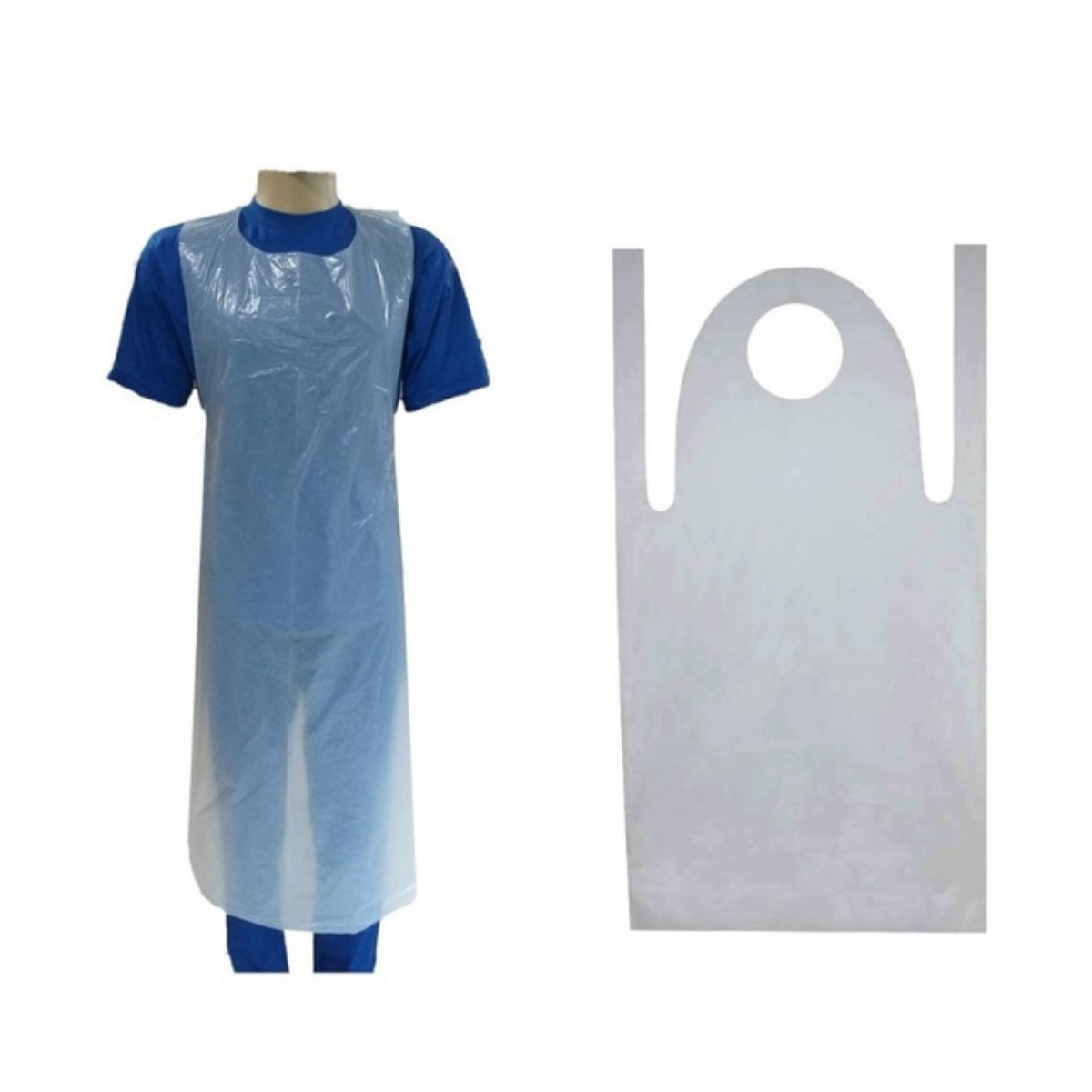 AVENTAL BRANCO PLÁSTICO