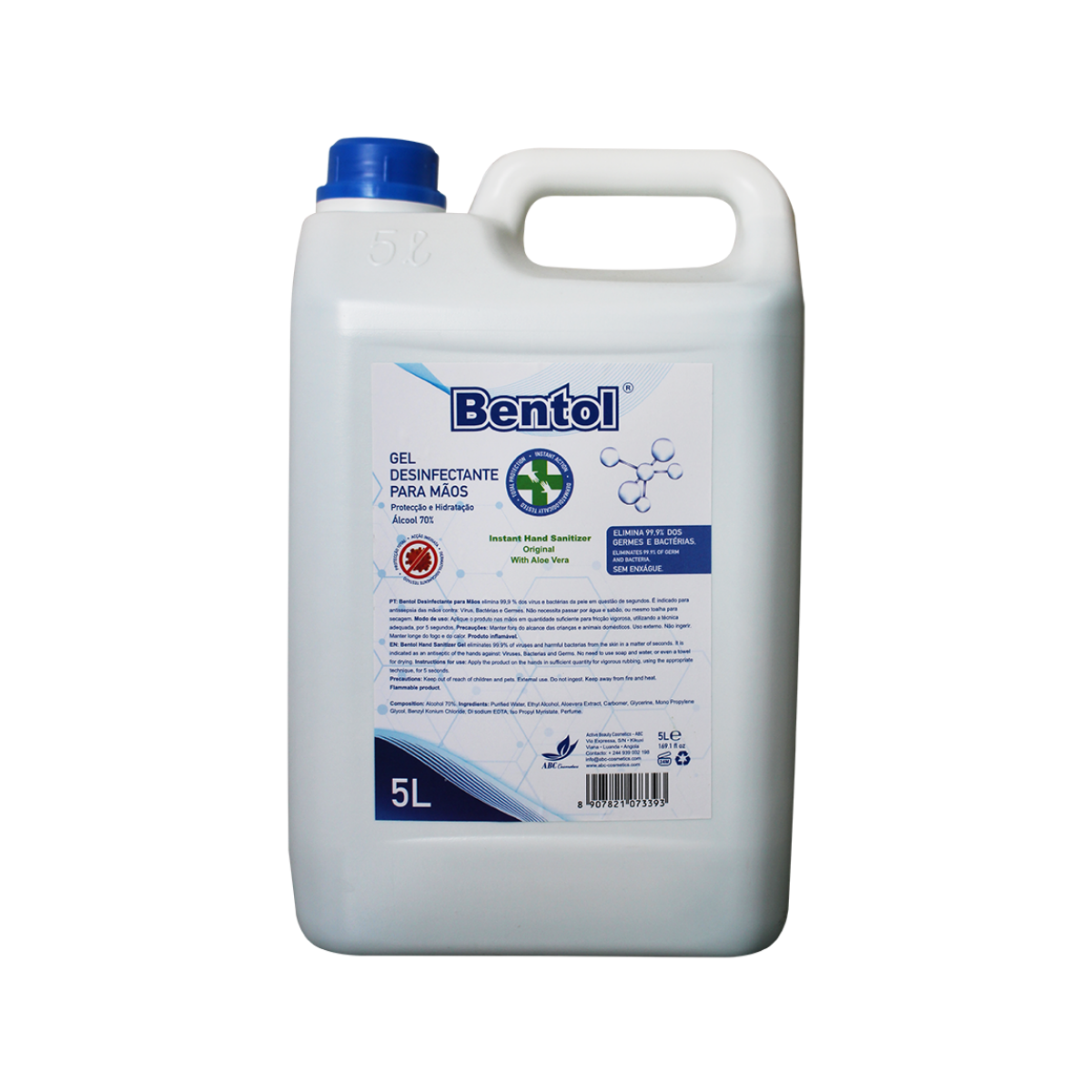 ALCOOL GEL BENTOL 5 L